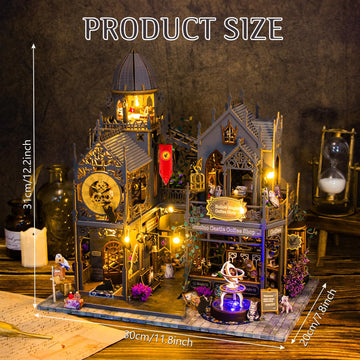 Foyucool DIY Miniature House Kits, Tiny House Kit, Doll House Kits for Adults to Building, Unique Birthday Christmas Day Gift fo