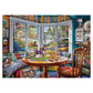 Cozy House Puzzle For Adults 1000 Pieces, Pretty Landscape Jigsaw Puzzle, Cat Kitten Garden Pretty Puzzle