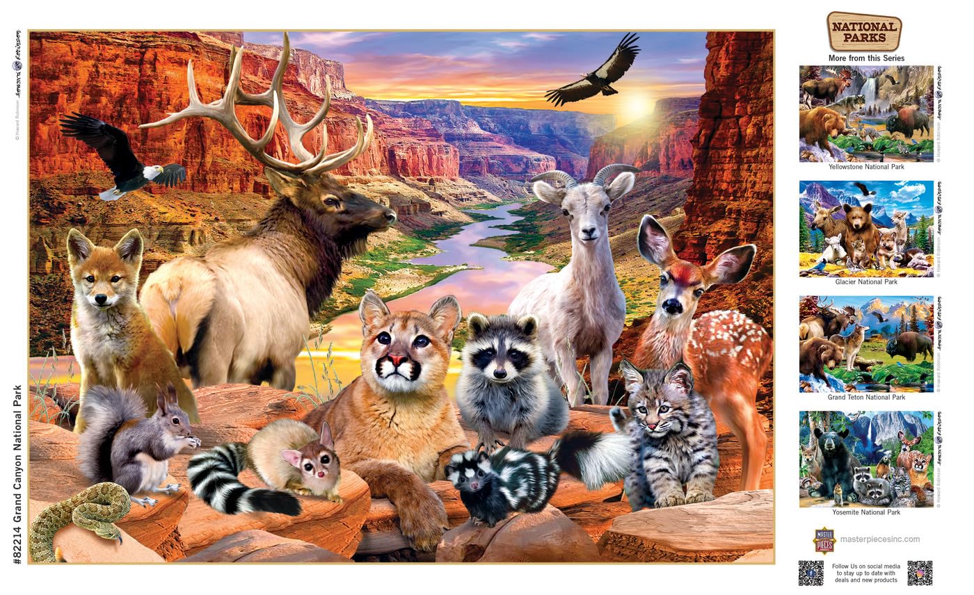 MasterPieces 500 Pieces Jigsaw Puzzle for mature-themeds  Family  Or Youth - Grand Canyon National Park - 15x21