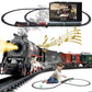 Train Set With More Tracks & Carriages, Luxury Train Toys With Smoke, Light And Sound, Christmas Train Sets For Around The Tree,