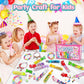 Leitait 24 Pack Colorful Plastic Charm Bracelet Making Kit, Small Arts & Crafts for Kids, Unicorn Party Favors, Gifts for Girls Ages 4-8