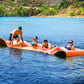 Magshion 18X6 Ft Extra-Large Floating Water Mat, Spacious Pool Float Pad For Lakes, Includes Elastic Tow Rope & Storage Straps,