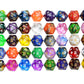 SmartDealsPro 50-Pack D20 Polyhedral Dice Set in Mix Colors with Pouch for DND RPG MTG Table Games