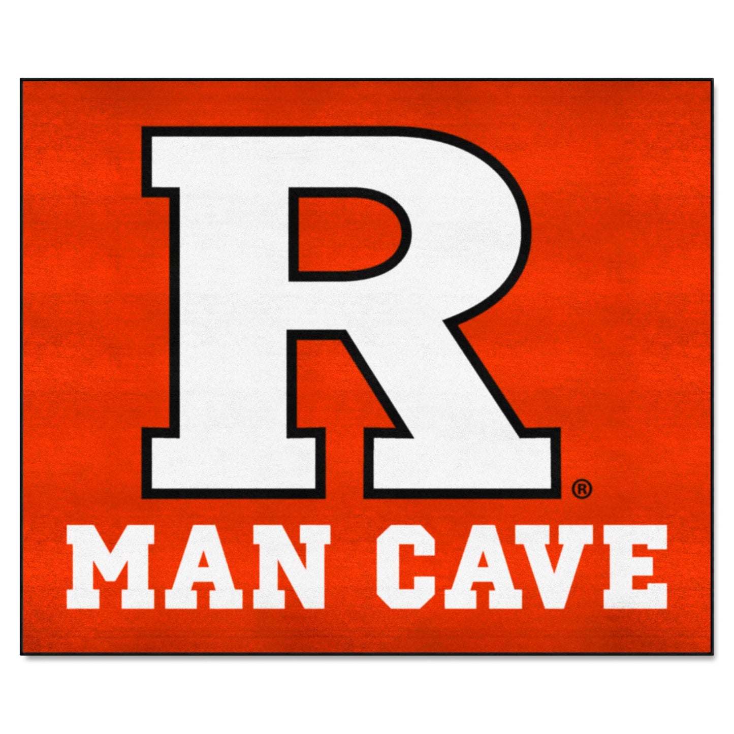 FANMATS 17271 Rutgers Scarlett Knights Man Cave Tailgater Rug - 5ft. x 6ft. Sports Fan Area Rug, Home Decor Rug and Tailgating M