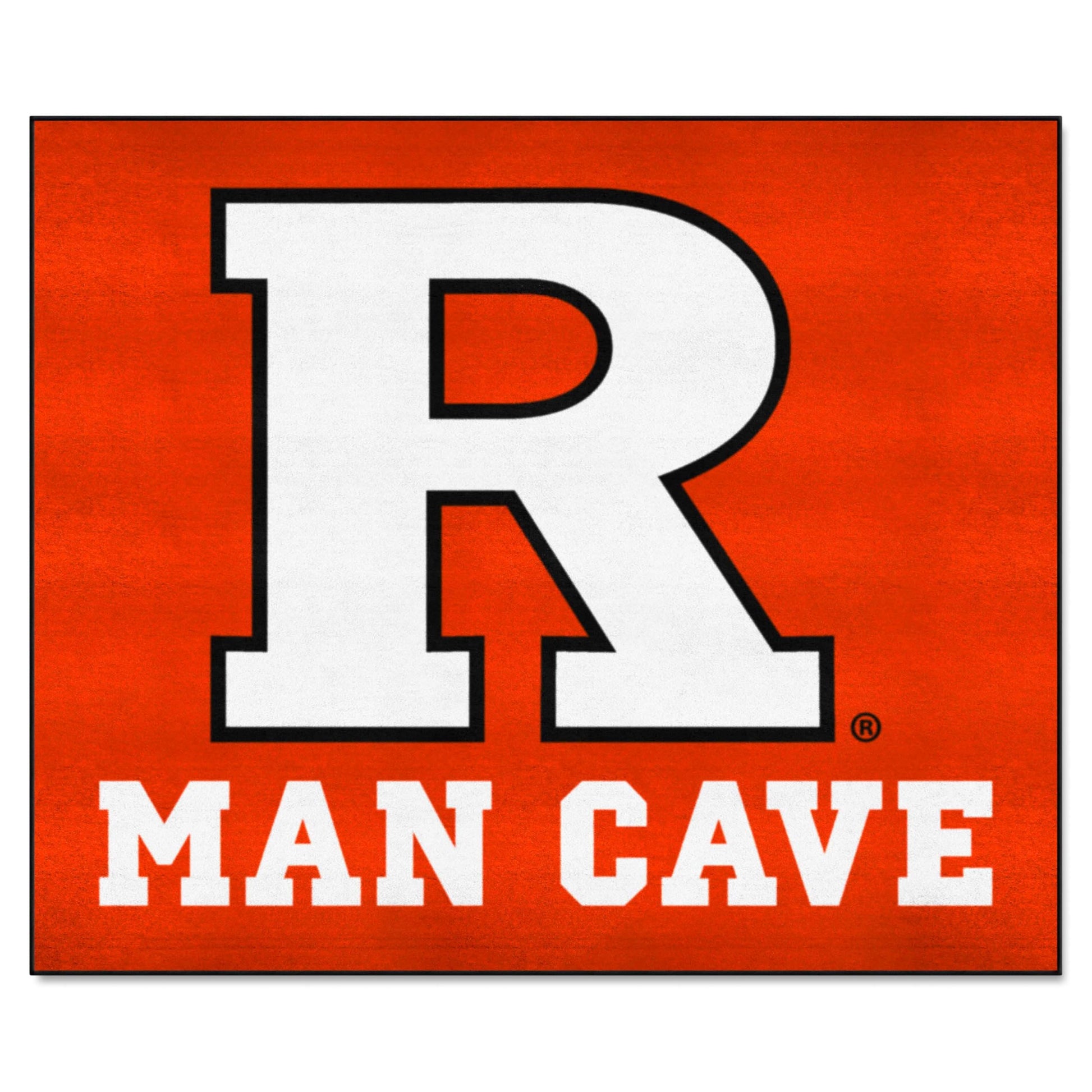 FANMATS 17271 Rutgers Scarlett Knights Man Cave Tailgater Rug - 5ft. x 6ft. Sports Fan Area Rug, Home Decor Rug and Tailgating M