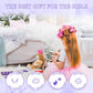 Mrabbitoo Kids Makeup Kit - 57 Pcs Non-Toxic Washable Toys for Girls Age 3-12, Light Purple