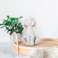 Whimsical White Bunny Rabbit Figurine Cute Collectible - Happy Bunny Collection - Cute Bunny Gifts, Gifts For Bunny Lovers, Bunn