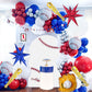 Baseball Balloon Garland Arch Kit 150Pcs Red Blue White Silver And Starburst Baseball Bat Glove Balloons Fot Sport Theme Party R