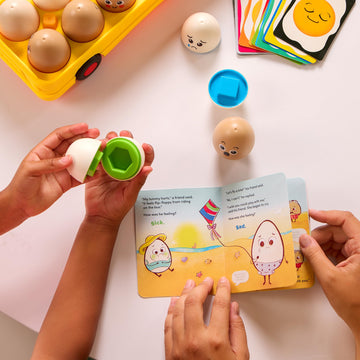 Battat Education - Egg Toys For Toddlers - Matching Eggs - Letter & Color Matching - Sorting Game - 18 Months + - Eggxpress Your