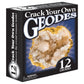Break Open 12 Geodes - Geode Kit with 12 enhanced  Break Your Own Geodes Filled with Crystals  Geology Gifts  Science Toys  Earth Science Kit  Crystals for Kids  Fun Stuff for Kids
