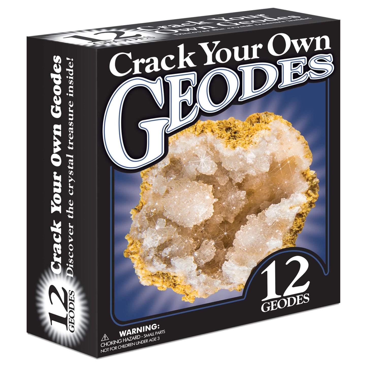 Break Open 12 Geodes - Geode Kit with 12 enhanced  Break Your Own Geodes Filled with Crystals  Geology Gifts  Science Toys  Earth Science Kit  Crystals for Kids  Fun Stuff for Kids