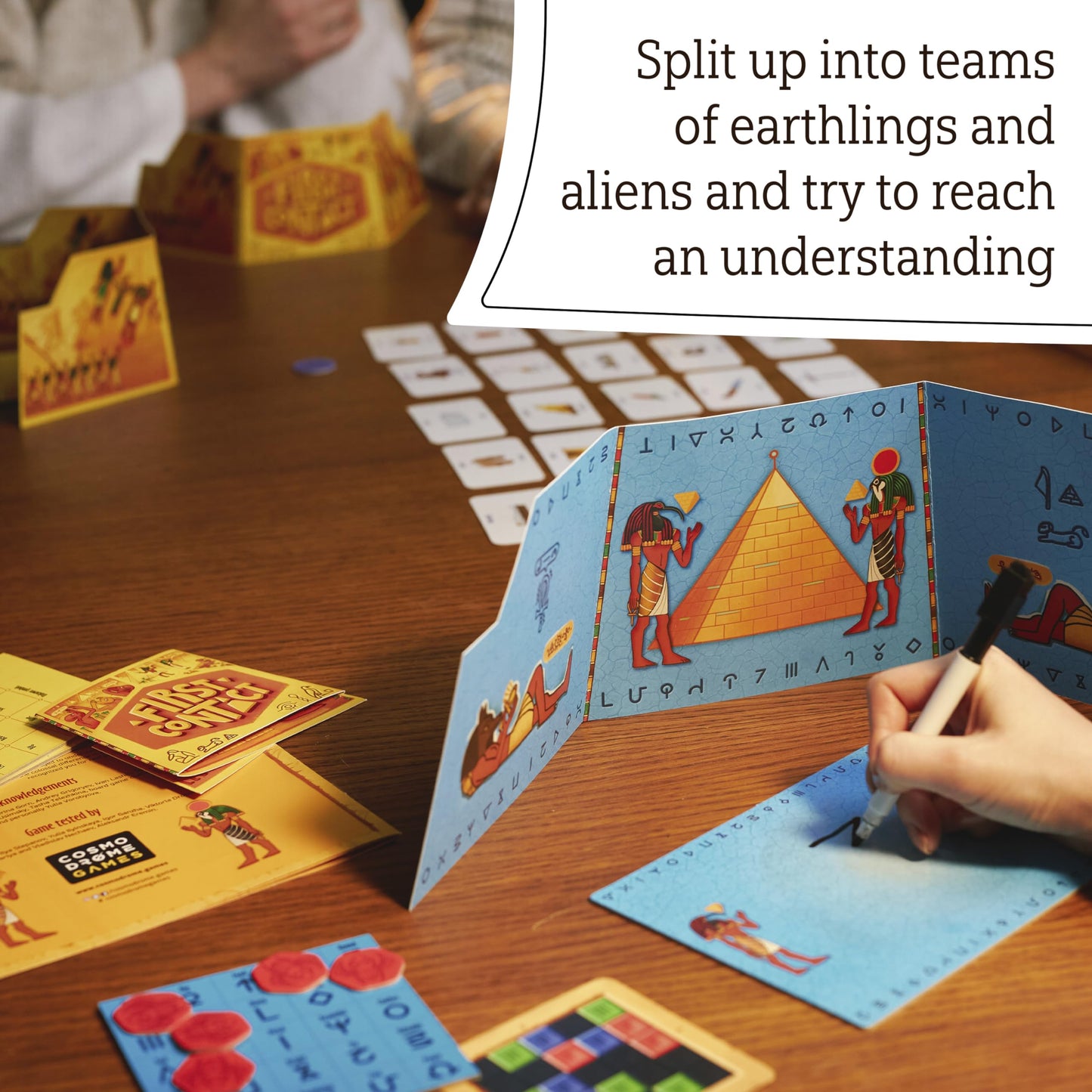 Roast & Toast Games First Contact Board Game | Adventure Game for 2-7 Players | Ages 12+ | Cardboard | Model HJW300619