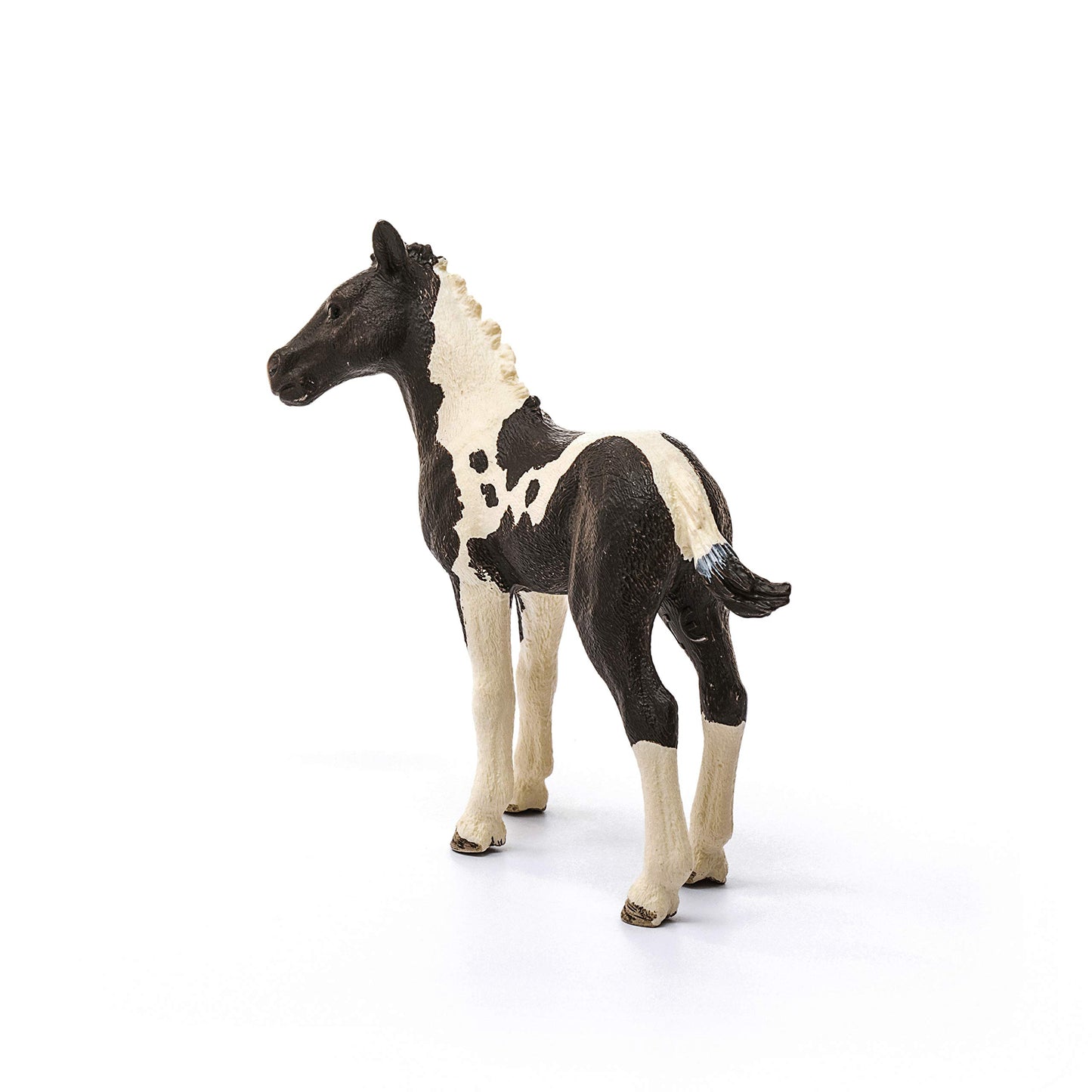 Schleich Pinto Foal Toy Figure, Realistic Spotted Horse For Kids, Farm World Collection, Ages 3+