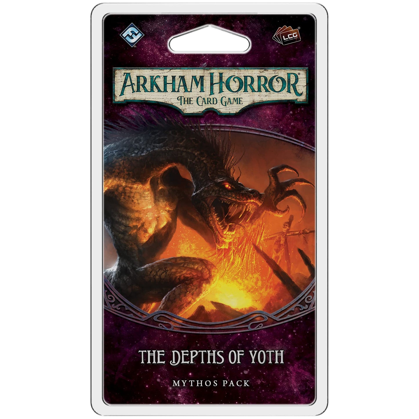 Fantasy Flight Games Arkham Horror The Card Game The Depths Of Yoth Mythos Pack - Descend Into Darkness! Cooperative Living Card