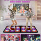 Acelufly Double Dance Mat - Wireless Electronic Dance Mat For Tv With Camera, Anti-Slip Fitness Dance Pad For Kids & Adults, Dance Game Mat Toy Gift For 3-12 Year Old Girls & Boys (Black)