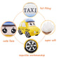 Yonlit Soft Plush Taxi Stuffed Car Toy Super Cute Yellow Truck Plushie Excellent Gifts For Kids Or Birthday Party 10.6 Inches (Taxi)
