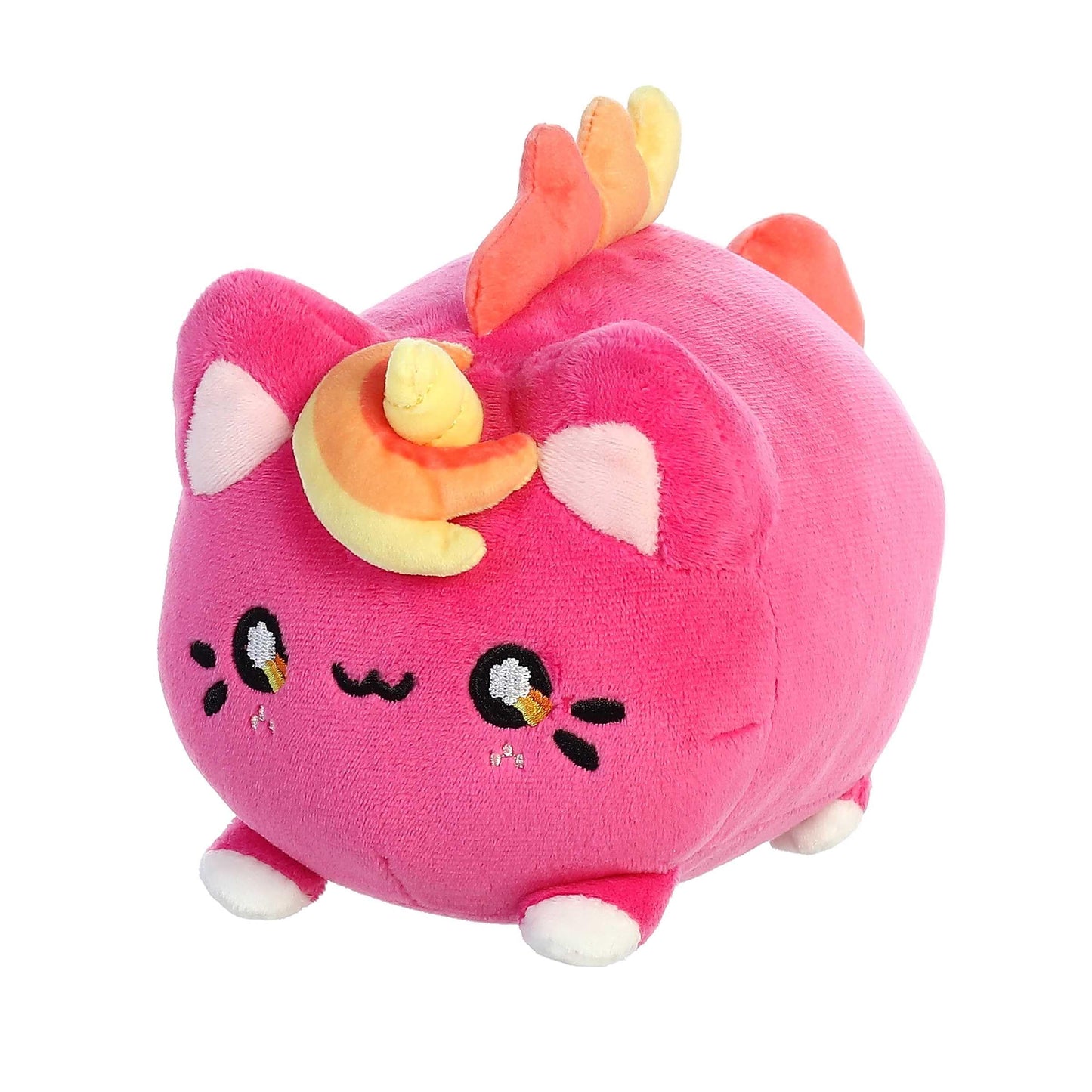 Aurora® Enchanting Tasty Peach® Berry Sunset Meowchi Stuffed Animal - Bright & Colorful Design - Showpiece Plush - Pink 7 Inches