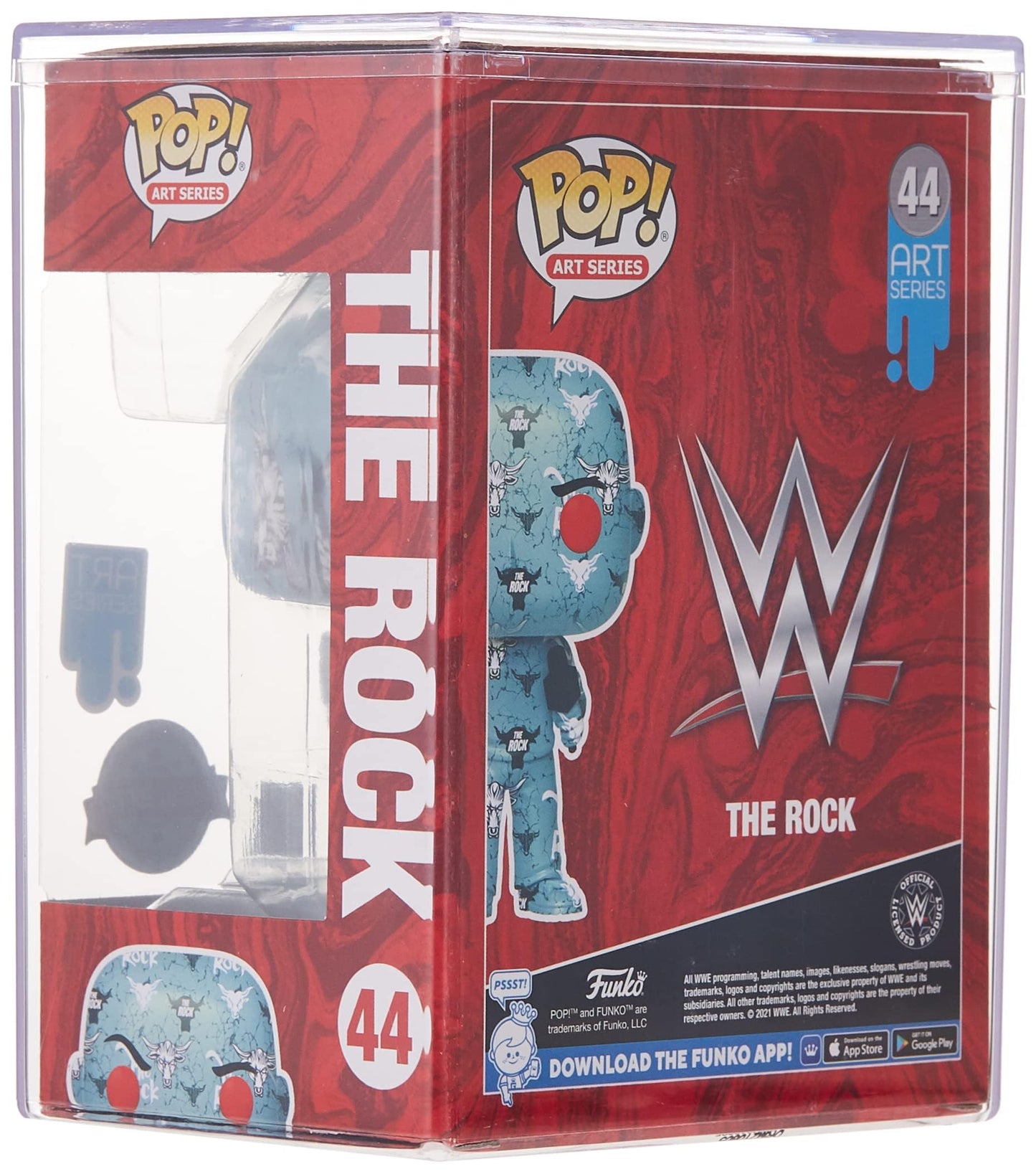 Pop! Artist Series: Wwe - The Rock W/Case (Exclusive Edition) - 44 //59560