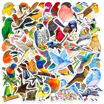 Dothrayan 100 Pcs Birds Stickers Cute Bird Animals Stickers, Vinyl Waterproof Birds Sticker For Kids Teen Water Bottles Laptop L