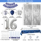 16Th Birthday Decorations For Boys And Girls Blue Silver, Happy 16Th Birthday Decorations Banner Birthday Balloons Number 16 Tab