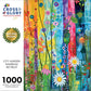 Cross & Glory 1000 Piece Jigsaw Puzzle - City Garden Rainbow Retreat, Large, Vibrant Colors, 1.8mm Thick Cardboard, Model CG-M-086