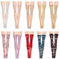 Sotiff 10 Pairs Doll Lace Stockings Handmade Long Sock Christmas Doll Accessories Legging For Diy Clothes Toy(Classic Style)