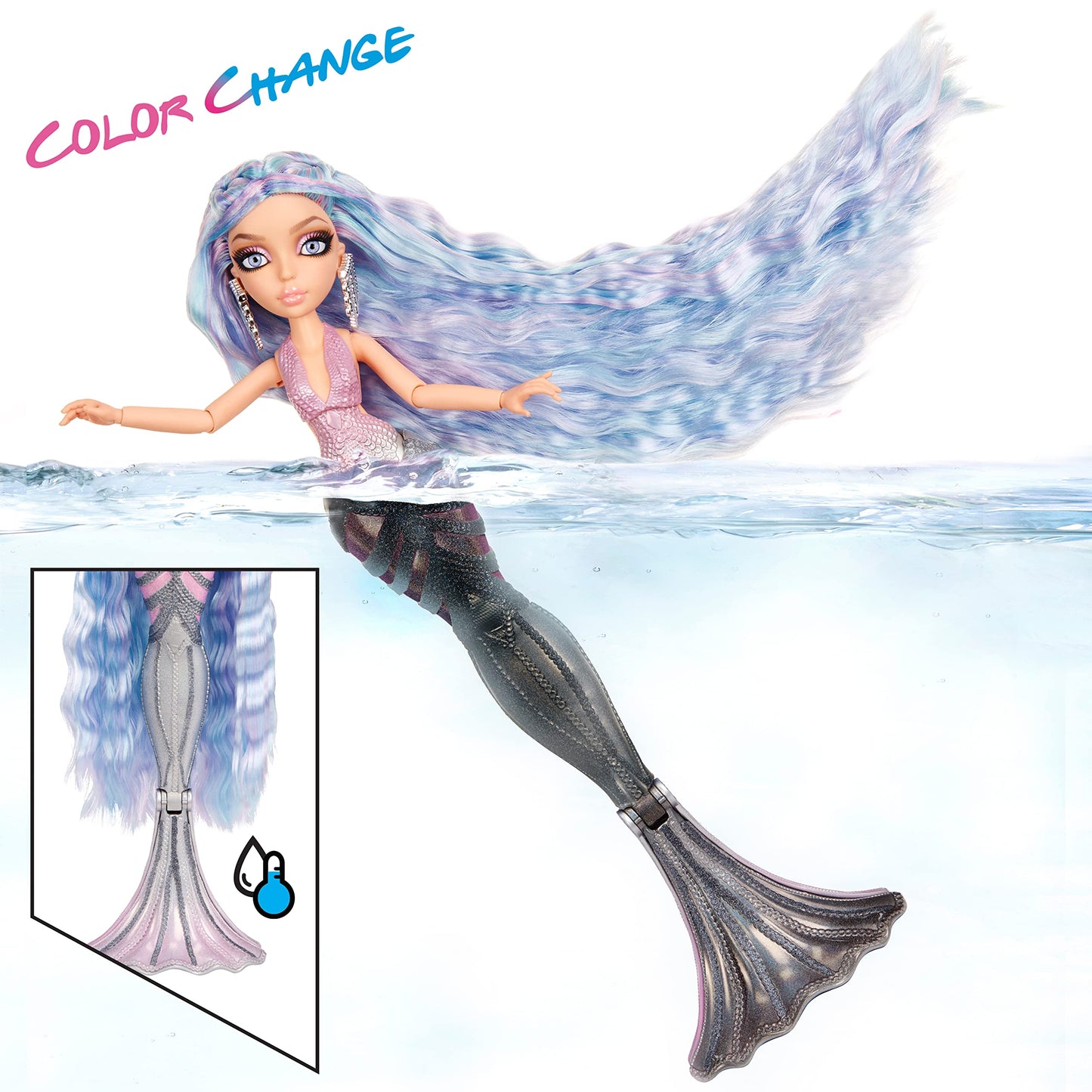 Mermaze Mermaidz Color Change Orra Deluxe Fashion Doll With Wear And Share Hair Play,Multicolor,580843