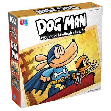 University Games, Dog Man Adventures Lenticular 100 Piece Puzzle