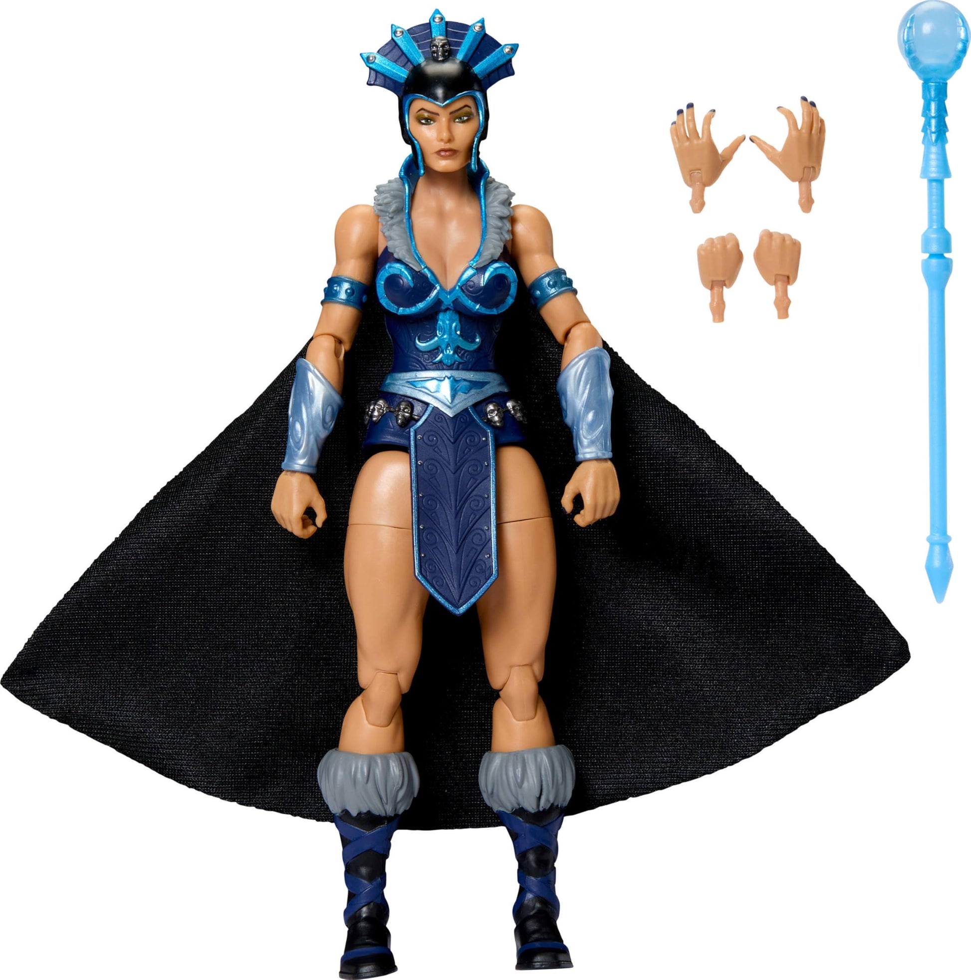 Masters of the Universe Masterverse 7-Inch Action Figure, New Eternia Evil-Lyn, Motu Toy Villain Sorceress, 30 Articulations, St