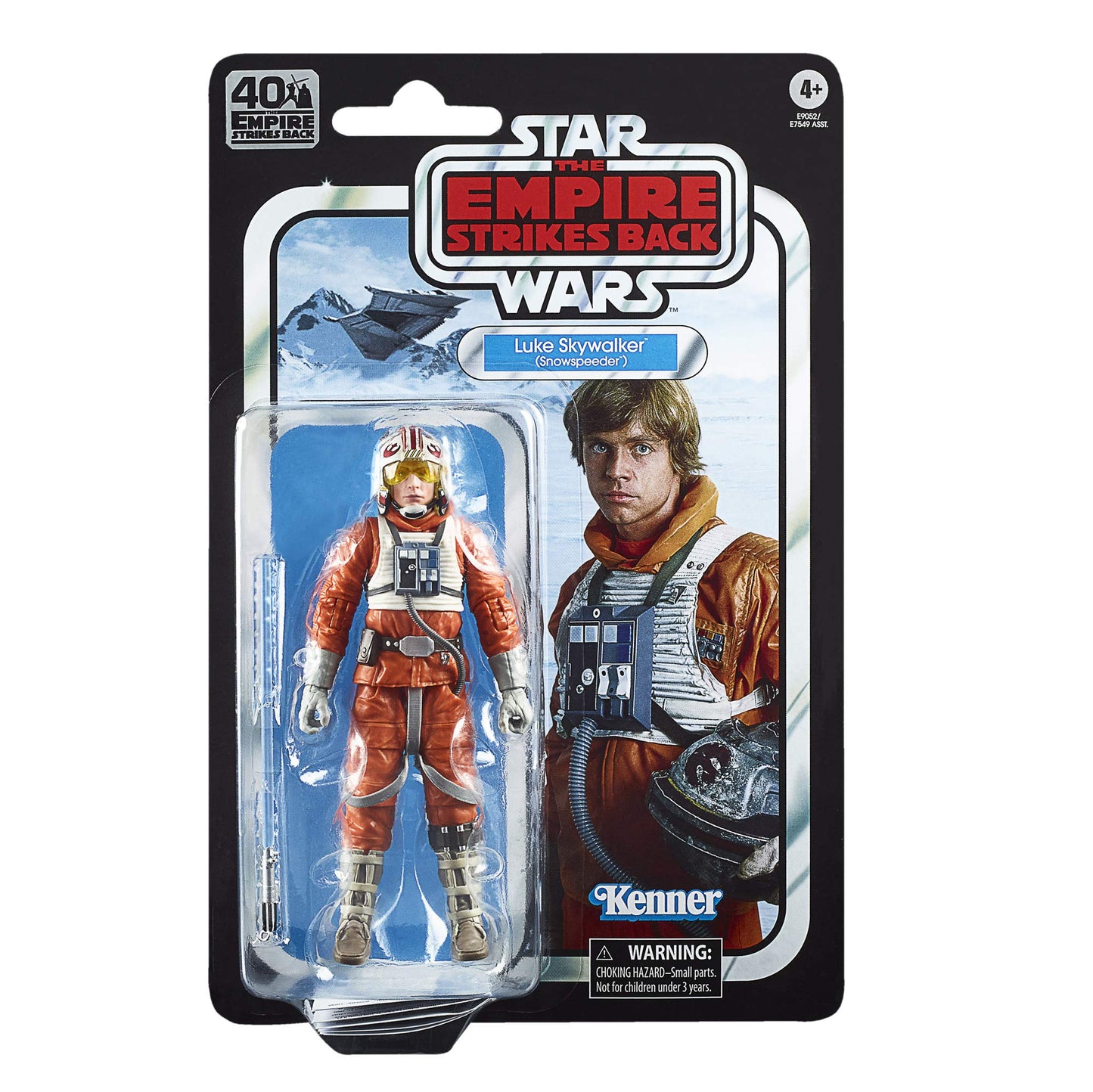 STAR WARS The Black Series Luke Skywalker 6-inch Figure, Snowspeeder Variant, Plastic, E90525X0, 40th Anniversary Collectible