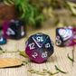 Hddais 7Pcs Asexual-Pride Polyhedral Dnd Dice Set, Homosexual Flag D&D Dice For Rpg And Other Table Games