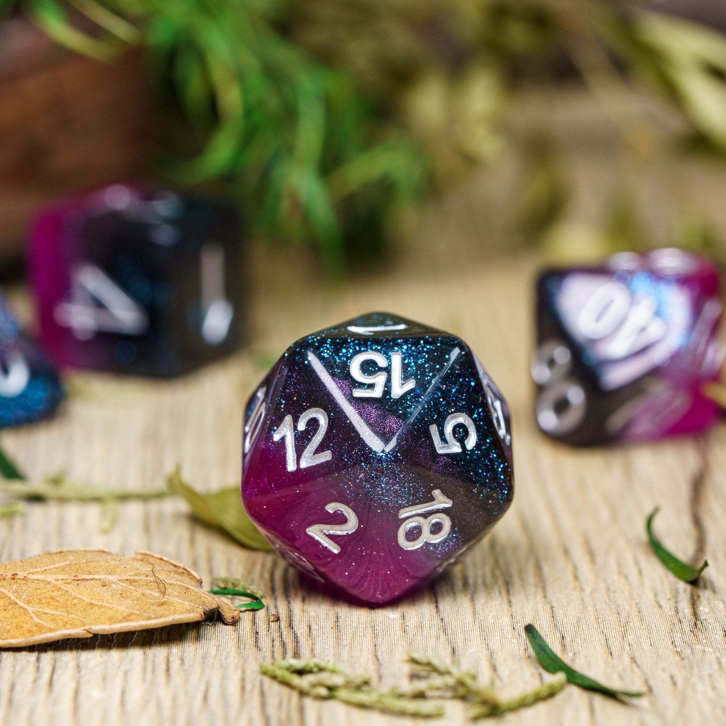 Hddais 7Pcs Asexual-Pride Polyhedral Dnd Dice Set, Homosexual Flag D&D Dice For Rpg And Other Table Games