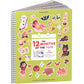 12 Months Sticker + Coloring Book (500+ Calendar Stickers for Kids & 12 Coloring Pages) Side by Side Sticker Activity Book  Fu