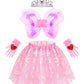 Stopklas Little Girls Dress Up Costume Set, Fairy And Mermaid Princess Dress Up Trunk With Accessories 19Pcs Girls Pretend Play