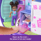 Polly Pocket Dolls And Playset, Sleepover Puppy Compact, Travel Toy With 1 Micro Doll, Pet Dogs, Food & Fashion Styling Accessor