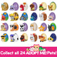 Jazwares Adopt Me! Mystery Pets Blind Box 2-Pack - Exclusive Game Code - Collectible Mini Animal Toy - Styles Vary