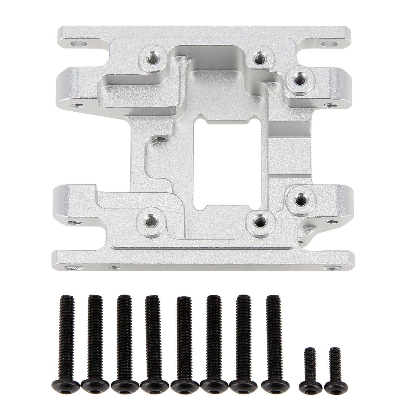 MEUS RACING TRX4M Skid Plate Transmission Plate for TRX4M Defender, Bronco etc.,Silver