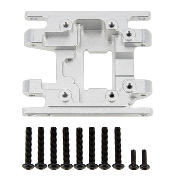 MEUS RACING TRX4M Skid Plate Transmission Plate for TRX4M Defender, Bronco etc.,Silver