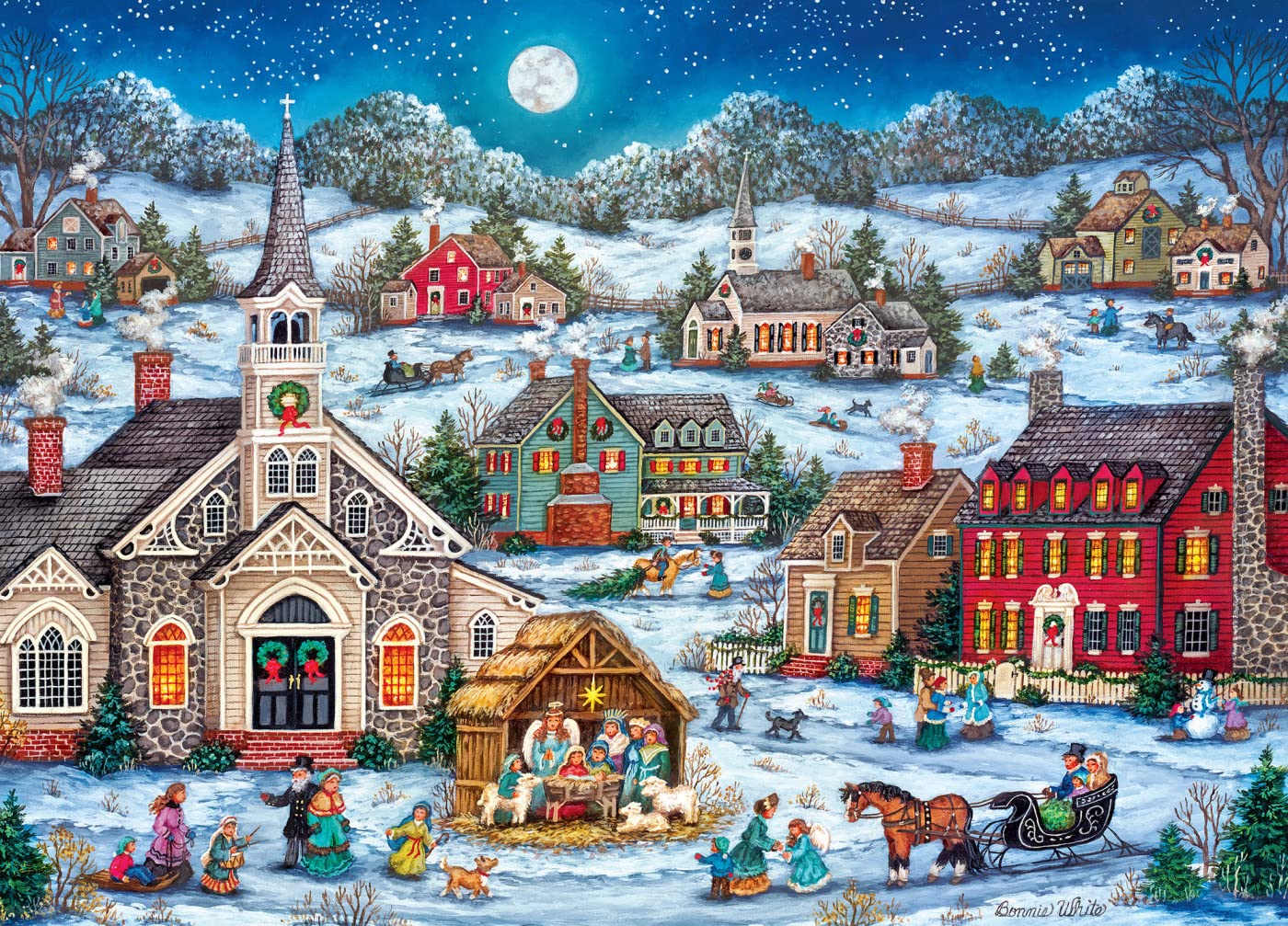 MasterPieces 1000 Piece Christmas Jigsaw Puzzle - Peace on Earth - 19.25x26.75