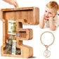 SummiDate Wooden Letter Piggy Bank| Piggy Bank for Boys Girls Toddler| Alphabet F Money Bank| Coin Bank Birthday Gift for Kids|Birthday Gift for Kids (F)