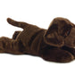 Aurora Adorable Flopsie Max Chocolate Lab Stuffed Animal - Playful Ease - Timeless Companions - Brown 12 Inches