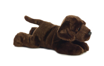 Aurora Adorable Flopsie Max Chocolate Lab Stuffed Animal - Playful Ease - Timeless Companions - Brown 12 Inches