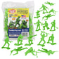 Tim Mee Plastic Army Men - 48pc Lime Green Toy Soldier Figures, Made in USA