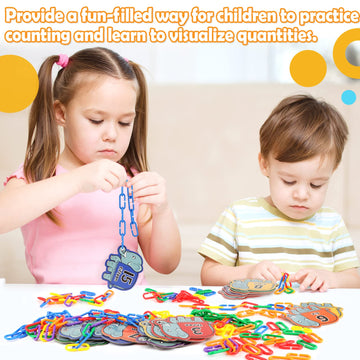 Aizweb 240Pcs C-Clips Hooks Plastic Chain Links - Counting & Linking Activity Kit, Sensory Toys For Toddlers, Develops Kid'S Fine Motor And Color Recognition & Sorting Skills,Educational Learning Toys