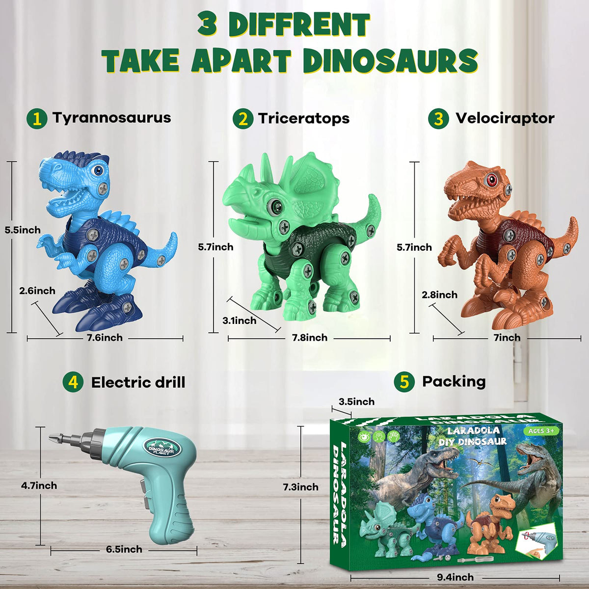 Build a Dinosaur with Electric Drill