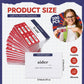 Resurhang 200 Pcs French Flashcards French Verb Conjugation Present Tense Flash Cards English French Flash Cards for mature-themeds Kids Study