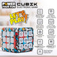 Power Your Fun Cubik Led Flashing Cube Memory Game - Electronic Handheld Game, 5 Brain Memory Games For Kids Stem Sensory Toys Brain Game Puzzle Fidget Light Up Cube Stress Relief Fidget Toy (Action)