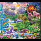 Unicorns Retreat 500 Piece Hidden Images Glow In The Dark Jigsaw Puzzle