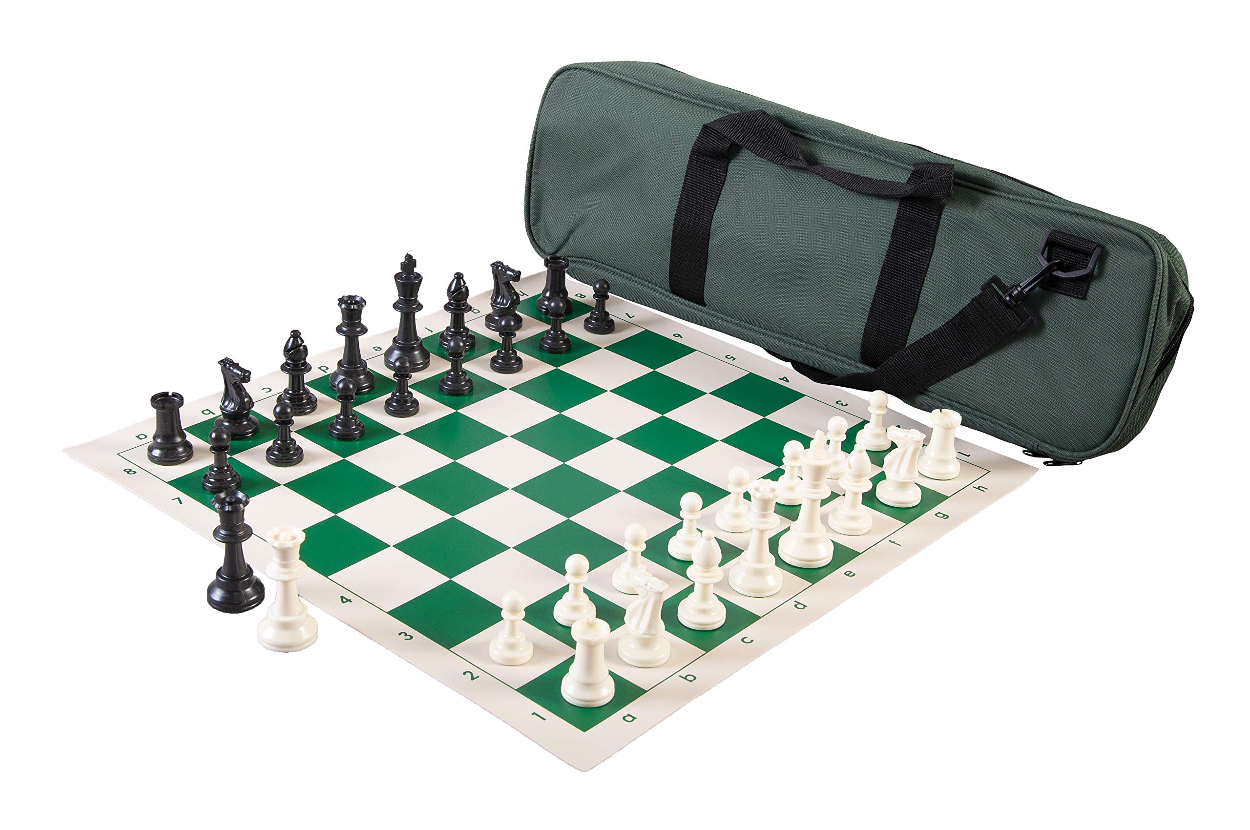 Heavy Tournament Triple Weighted Chess Set Combo - Forest Green – Toytooth