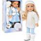 Gift Boutique - 18 Inch Girl Doll With Clothes Set In Gift Box, Fashion Doll With Beautiful Long Blond Hair Blue Eyes With 2 Outfits, Boots And Accessories Princess Doll For Girls And Kids